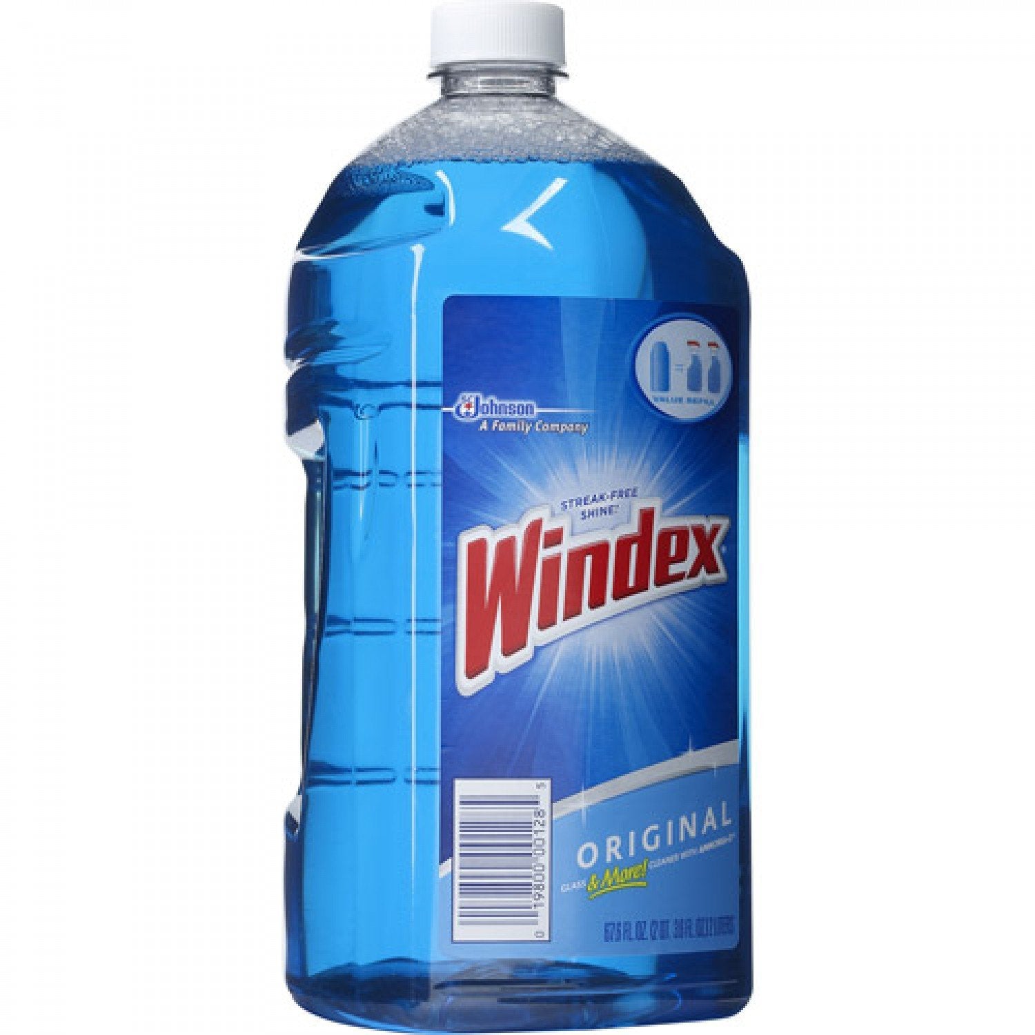 Windex Glass and Window Cleaner Spray Bottle, Packaging Designed to Prevent Leakage and Breaking, Surface Cleaning Spray, Original Blue Scent, 23 Fl Oz (Pack of 2)