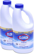 Clorox Concentrated Liquid Bleach with Cloromax Technology, Original - 43 Fl Oz / 1.27 L x 2 Pack