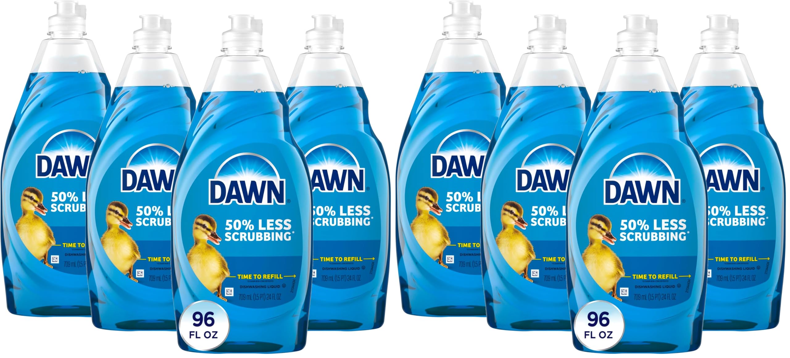 Dawn Ultra Dish Soap, Dishwashing Liquid, Original, Dish Soap Liquid, Dish Soap Refill, 4x24 Fl Oz Bundle