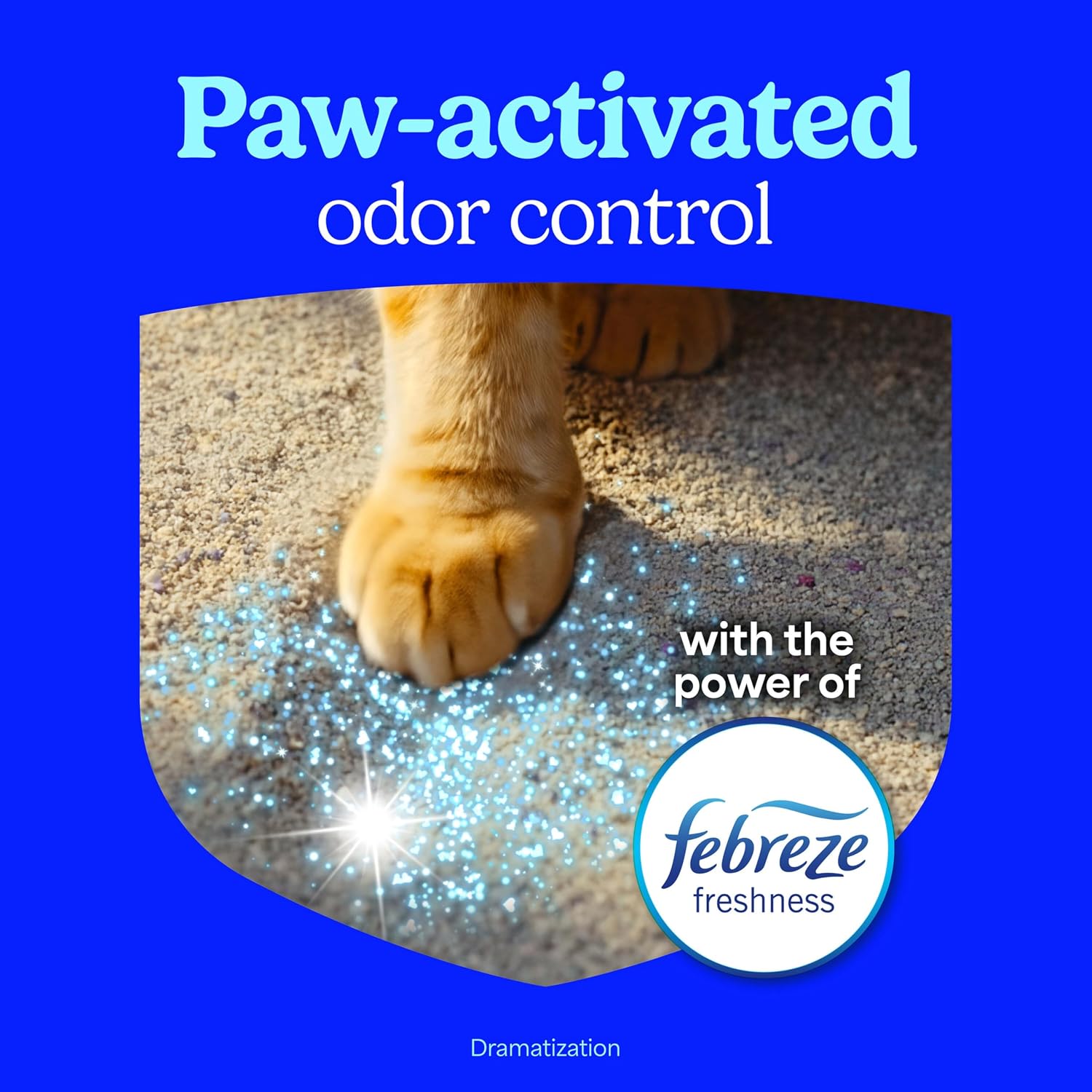 Fresh Step Advanced Odor Shield Light Weight Multi Cat Clumping Litter with Febreze Freshness, Ammonia Block Technology, 18.5 lb. Box, Pack of 2